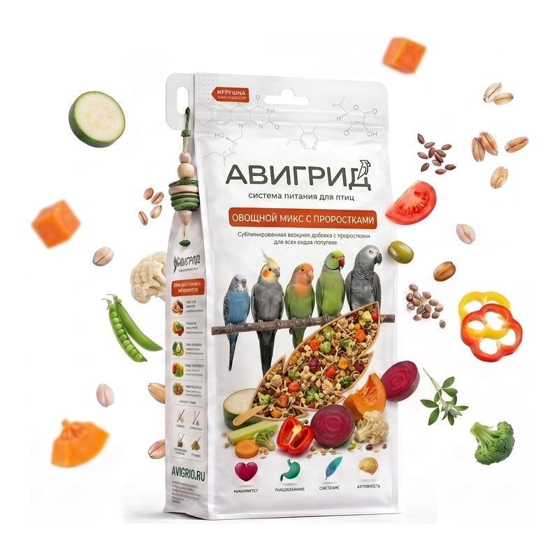 Овощной микс с проростками